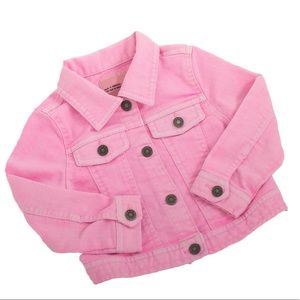 Super cute pink Jean jacket for girls.